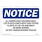 Signmission OSHA Notice Sign, 7" H, Rigid Plastic, All Diaper Aged Children Shall Use Plastic Sign, Landscape OS-NS-P-710-L-10100 - alternate 1